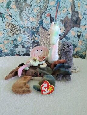 Four Sea Animal Beanie Babies | Ty